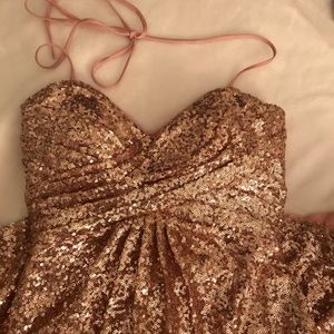 Rose Gold Sequin Dress